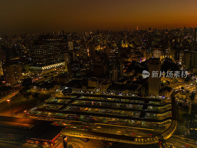 Landscape of the Historic Center in São Paulo